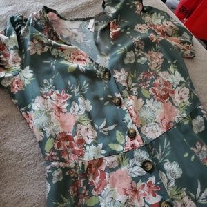 Xhilaration Floral Jumpsuit